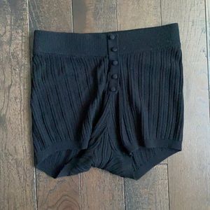 For love and lemons black crochet lounge bottoms